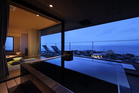 Hot Spring Bath, View (from property/room), Sea view