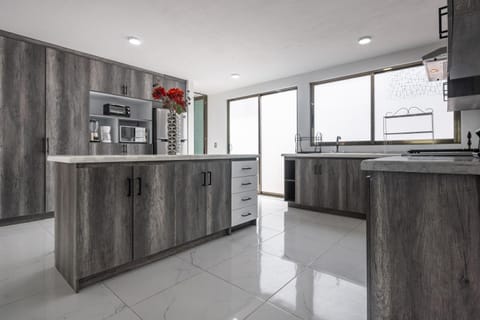 Kitchen or kitchenette, dishwasher, stove