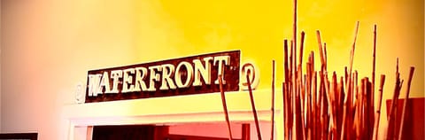 Property logo or sign, kitchen