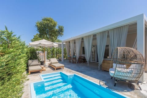 Property building, Patio, Pool view, Swimming pool