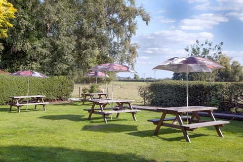 Patio, Day, Natural landscape, Garden, Garden view, Meals, Lunch, Dinner, Drinks, Alcoholic drinks, Non alcoholic drinks