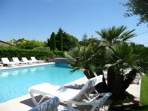 Property building, Living room, Swimming pool