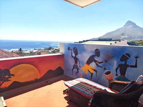 Natural landscape, Seating area, Sea view