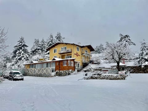 Property building, Day, Natural landscape, Winter, Parking