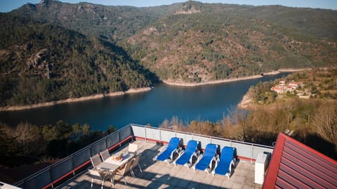 Natural landscape, Bird's eye view, Balcony/Terrace, Mountain view, River view