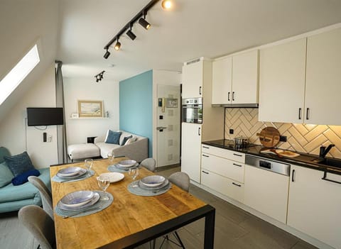 Living room, kitchen