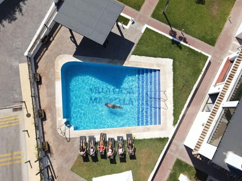 Property building, Day, Bird's eye view, Pool view, Swimming pool, sunbed