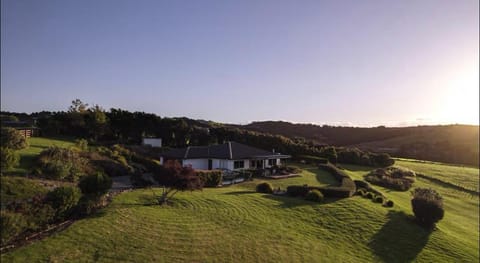Property building, Natural landscape, Garden, Sunset