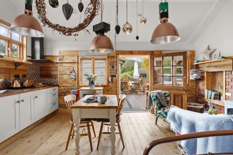 Kitchen or kitchenette, Seating area, Dining area, pet friendly, stove