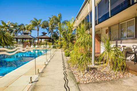 Property building, Garden, Pool view, Swimming pool