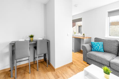 Kitchen or kitchenette, Living room, Dining area