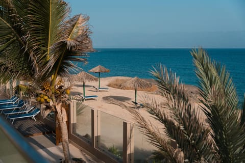 Beach, Sea view, sunbed