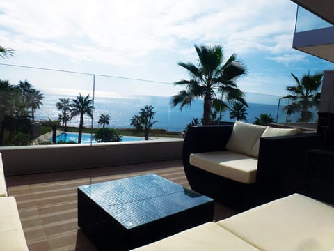 Balcony/Terrace, Seating area, Garden view, Pool view, Sea view