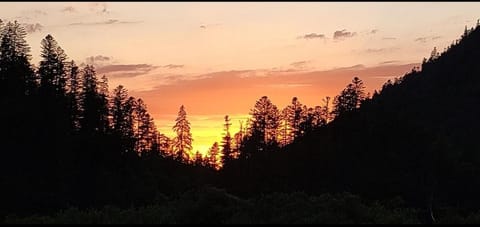 Natural landscape, Mountain view, Sunset