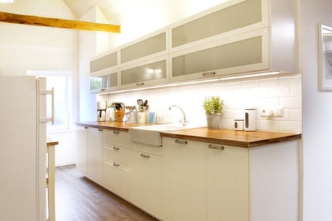 Kitchen or kitchenette, Photo of the whole room, Decorative detail, Communal kitchen