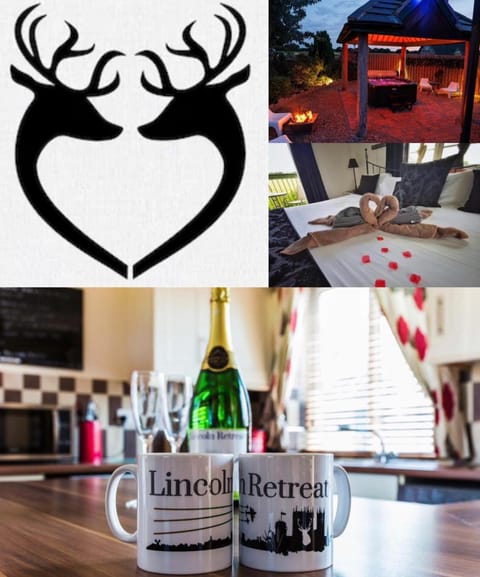 Lincoln Holiday Retreat Lodge with Private Hot Tub House in Lincoln