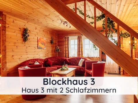 Der Fuchsbau - 3 separate Blockhäuser - ruhige Lage - 50m bis zum Wald - eingezäunter Garten House in Bad Sachsa