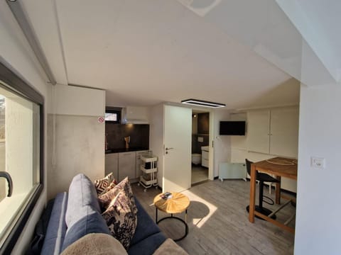 Shower, Living room, kitchen