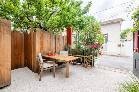 Property building, Patio, Spring, Day