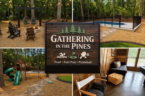 Natural landscape, Children play ground, Minigolf, Seating area, Area and facilities, Swimming pool, Sports