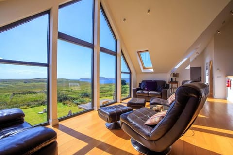 Natural landscape, Living room, Seating area, Mountain view, Sea view