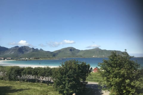 Natural landscape, Beach, Mountain view, Sea view