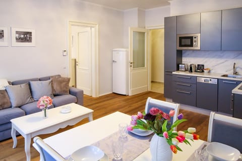 White & Gray Apartments Condo in Prague