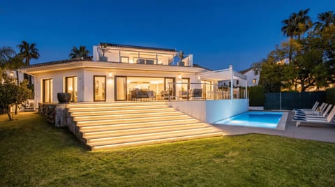 Facade/entrance, Night, Swimming pool