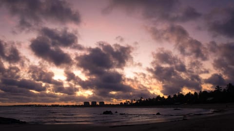 Natural landscape, Beach, Sunset