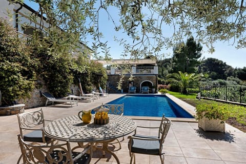 Property building, Living room, Swimming pool