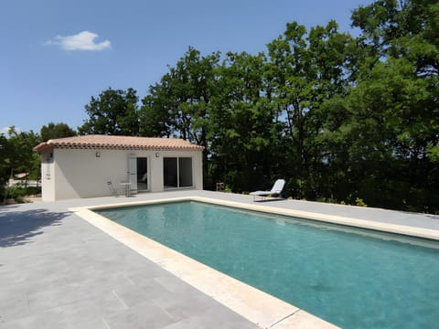 Property building, Living room, Swimming pool