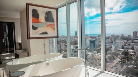 Bathroom, City view