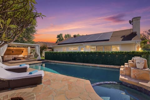 Patio, Garden, Pool view, Swimming pool, sunbed
