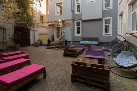 Property building, Seating area, Inner courtyard view