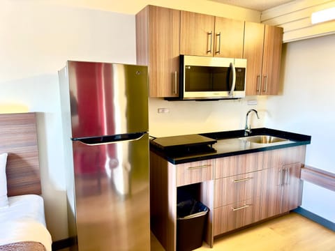 Kitchen or kitchenette, minibar, oven, stove, kitchen