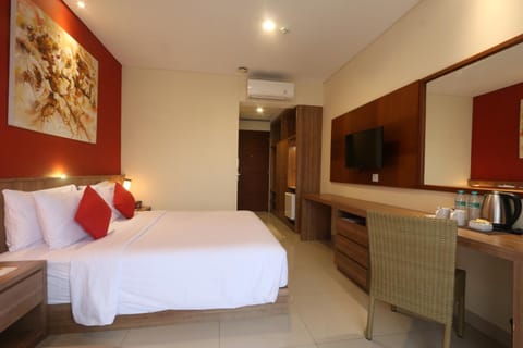 Bed, Coffee/tea facilities, Bedroom, air conditioner