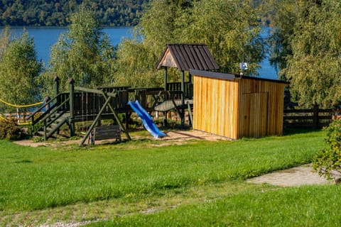 Children play ground, Garden, Lake view