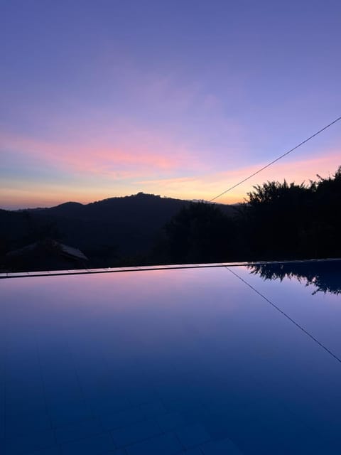 Swimming pool, Sunset