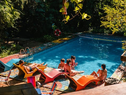 People, Garden view, Swimming pool, sunbed