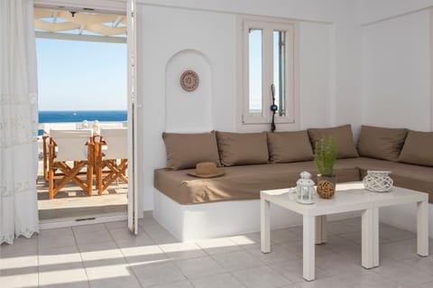 Living room, Seating area, Sea view