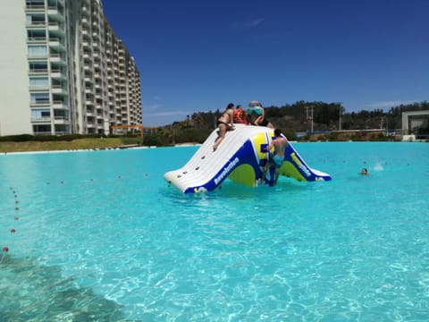 Off site, Day, Summer, Children play ground, Aqua park, Swimming pool, Swimming pool, Entertainment, Family