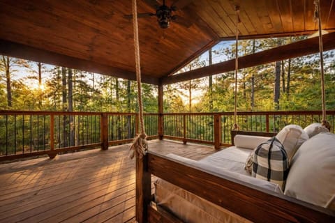 Natural landscape, View (from property/room), Balcony/Terrace, Seating area, Sunset