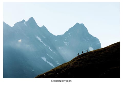 Natural landscape, Hiking, Mountain view, group of guests