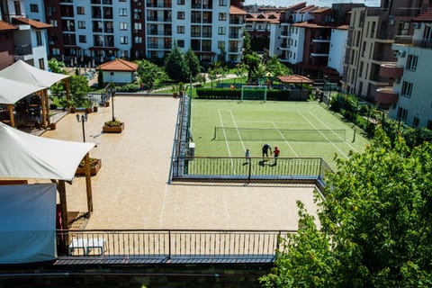 Tennis court, Area and facilities