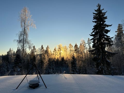 Patio, Day, Natural landscape, Winter, Sunset