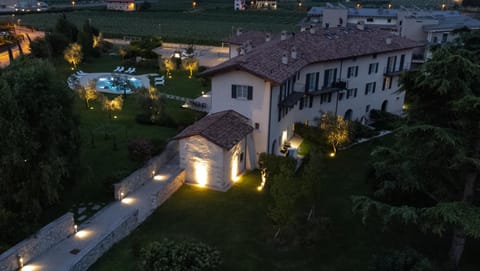 Property building, Night, Natural landscape, Bird's eye view