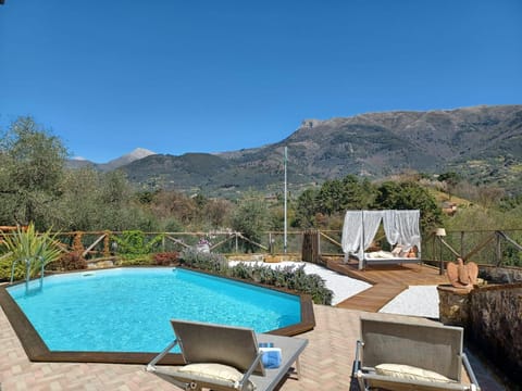 Natural landscape, Mountain view, Pool view