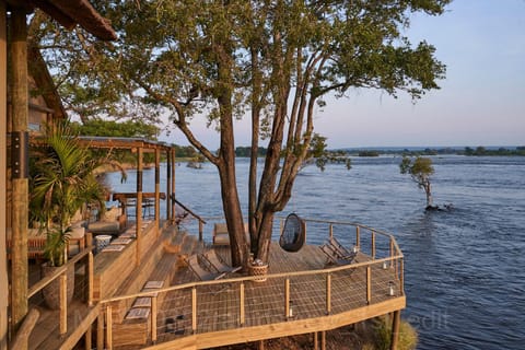 Natural landscape, River view, Family