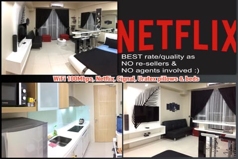 Beach condos at Pico de Loro Cove - Wi-Fi & Netflix, 42-50''TVs with Cignal cable, Uratex beds & pillows, equipped kitchen, balcony, parking - guest registration fee is not included Eigentumswohnung in Nasugbu