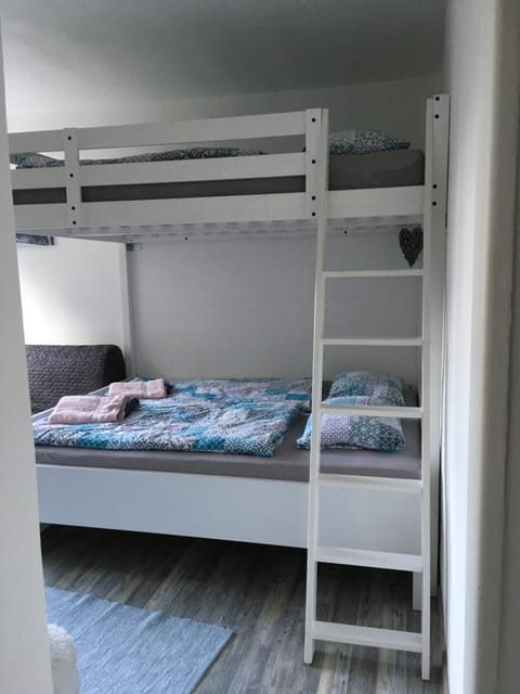 Photo of the whole room, bunk bed